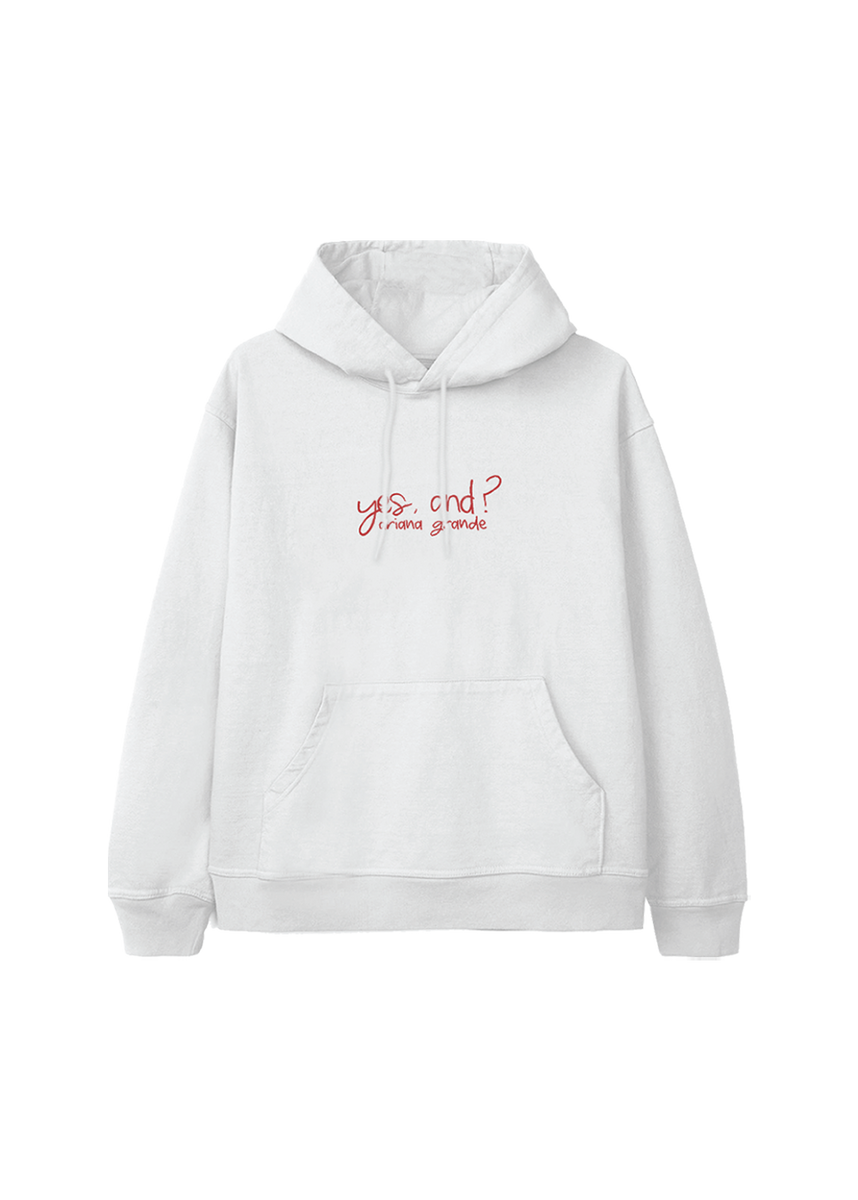 White hoodie merch sale