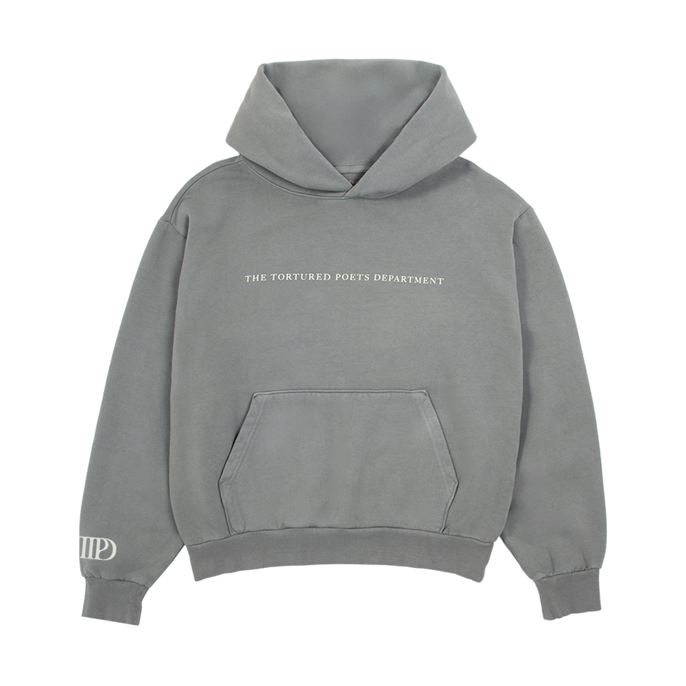 Taylor Swift The Tortured Poets Hoodie Gris