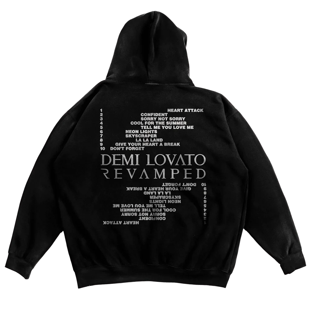 Demi Lovato Revamped Hoodie Negra