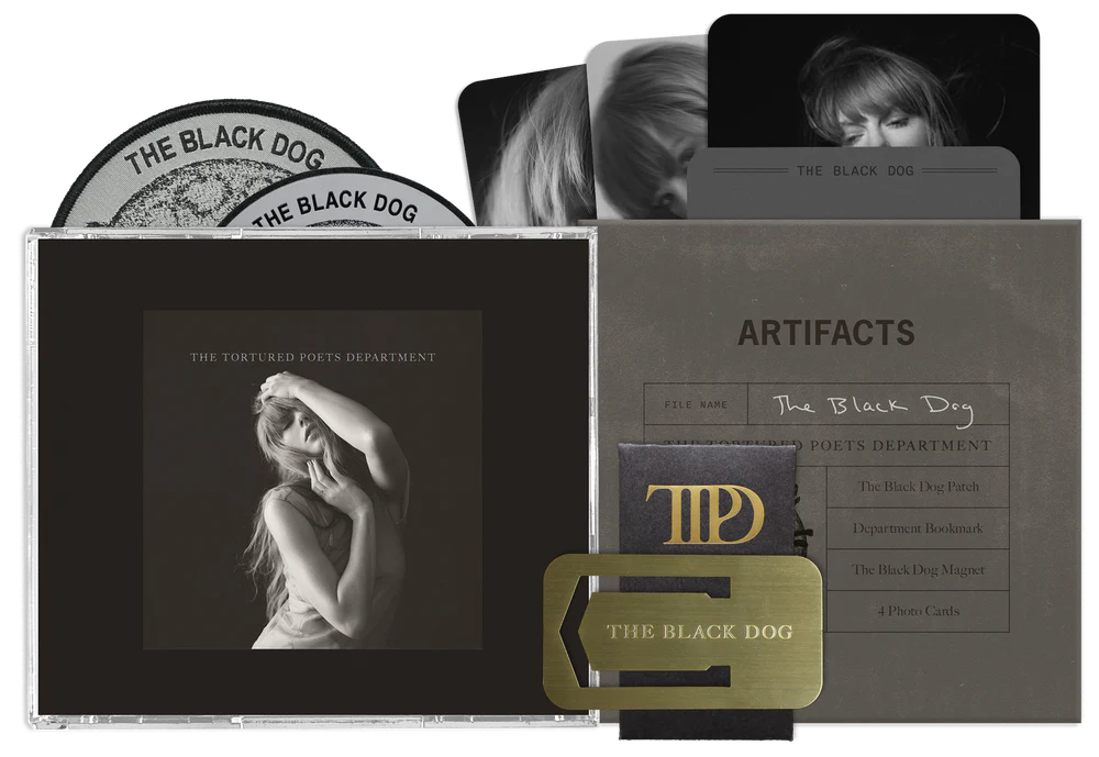 Taylor Swift The Tortured Poets Department Collector's Edition Deluxe CD + Bonus Track "The Black Dog"