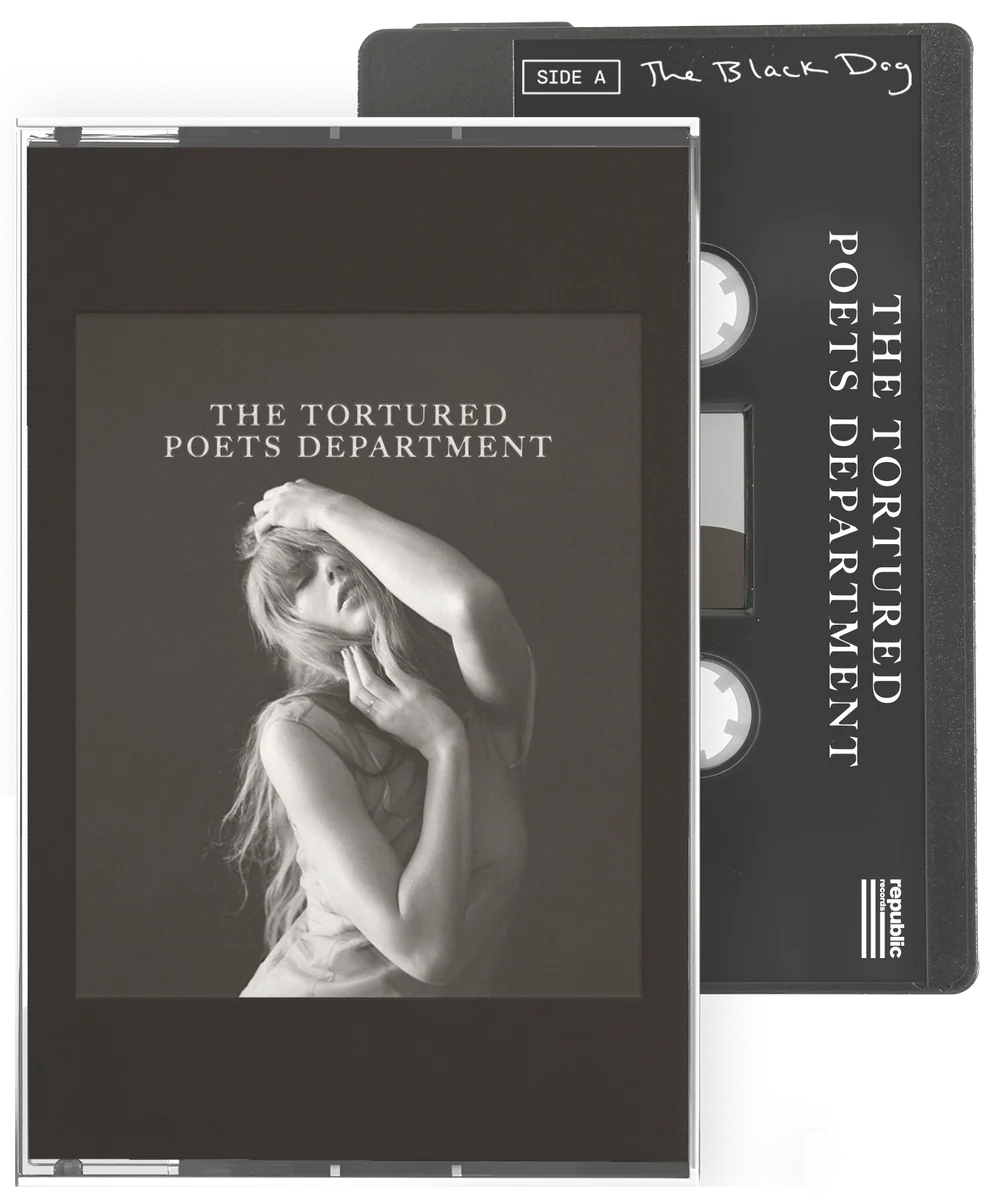 Taylor Swift The Tortured Poets Department Cassette + Bonus Track "The Black Dog"