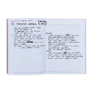 Dua Lipa radical optimism handwritten album notebook