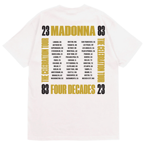 Madonna The Celebration Tour Playera Blanca