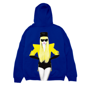 Lady Gaga The Fame 15 Aniversario Hoodie Azul