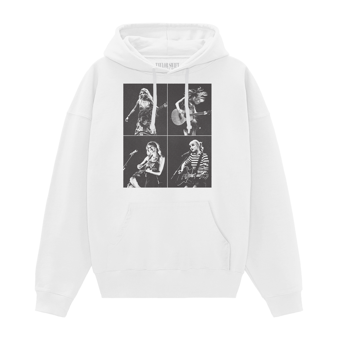 Taylor Swift The Eras Tour Collage Sudadera Blanca