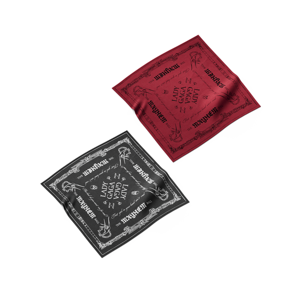 THE MAYHEM BALL BANDANA 赤＋黒 LADY GAGA Lady Gaga The MAYHEM Ball Bandana – A•Shop MX