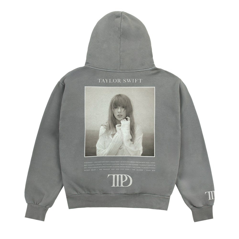 Taylor Swift The Tortured Poets Hoodie Gris