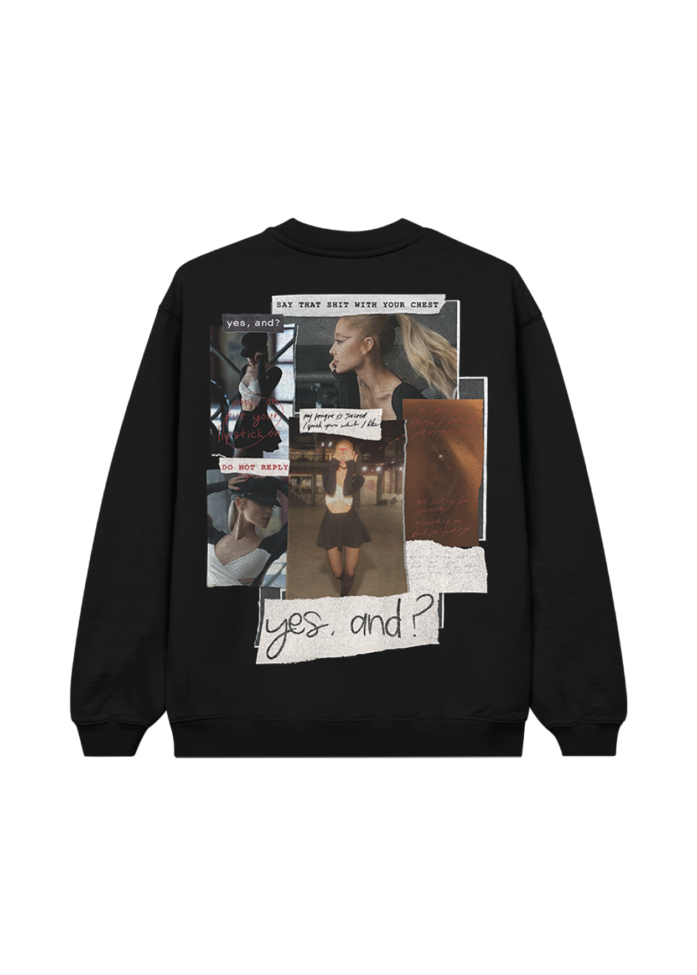 Ariana Grande yes, and? Sudadera Negra