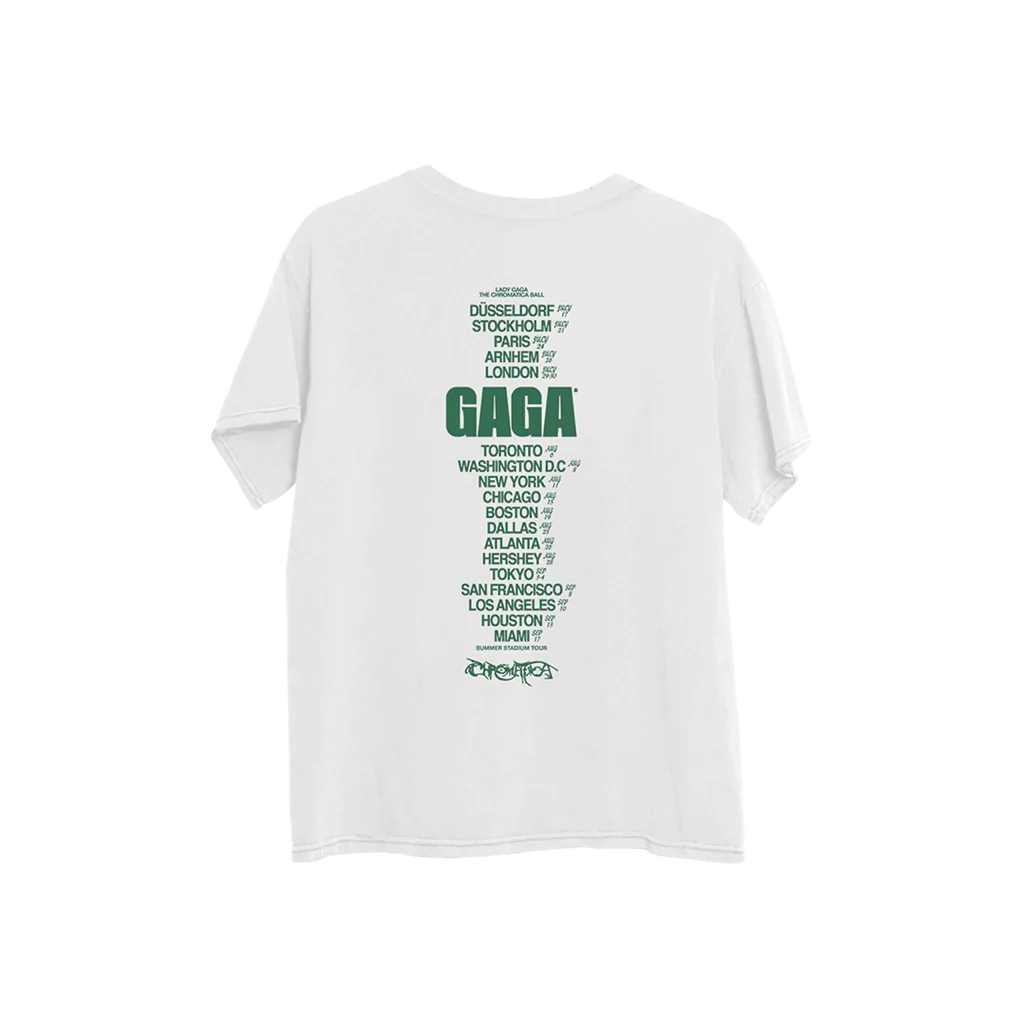 Lady Gaga The Chromatica Ball Playera Big Face